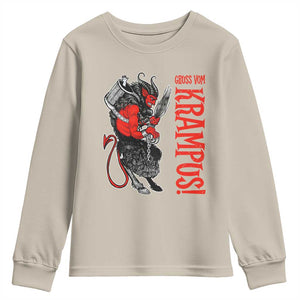 Horror Christmas Gruss Vom Krampus Youth Sweatshirt TS09 Sand Print Your Wear