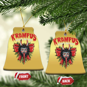 Xmas Krampus Christmas Ornament Season Greeting Coquette Bow Krampus TS09 Bell Flake Gold Print Your Wear