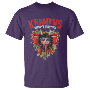 Christmas Krampus T Shirt Season Greeting Coquette Bow Krampus TS09 Purple Print Your Wear