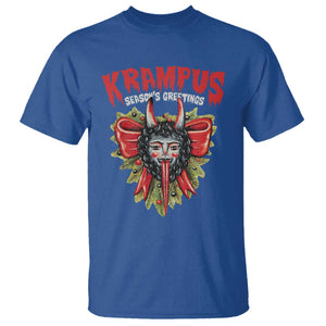 Christmas Krampus T Shirt Season Greeting Coquette Bow Krampus TS09 Royal Blue Print Your Wear