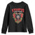 Christmas Krampus Youth Sweatshirt Season Greeting Coquette Bow Krampus TS09 Black Print Your Wear