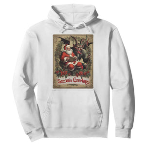 Christmas Krampus Hoodie Season Greeting Vintage Tarot Card TS09 White Print Your Wear