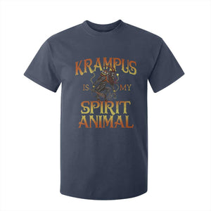 Christmas Krampus is My Spirit Animal T Shirt For Kid TS09 Navy Print Your Wear