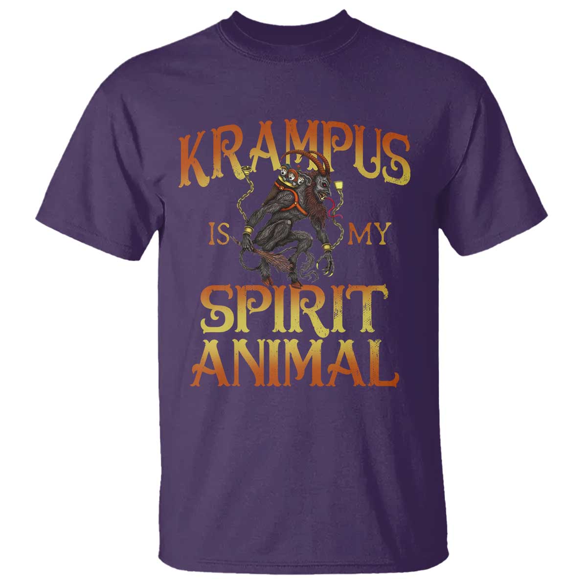 Christmas Krampus is My Spirit Animal T Shirt TS09 Purple Print Your Wear