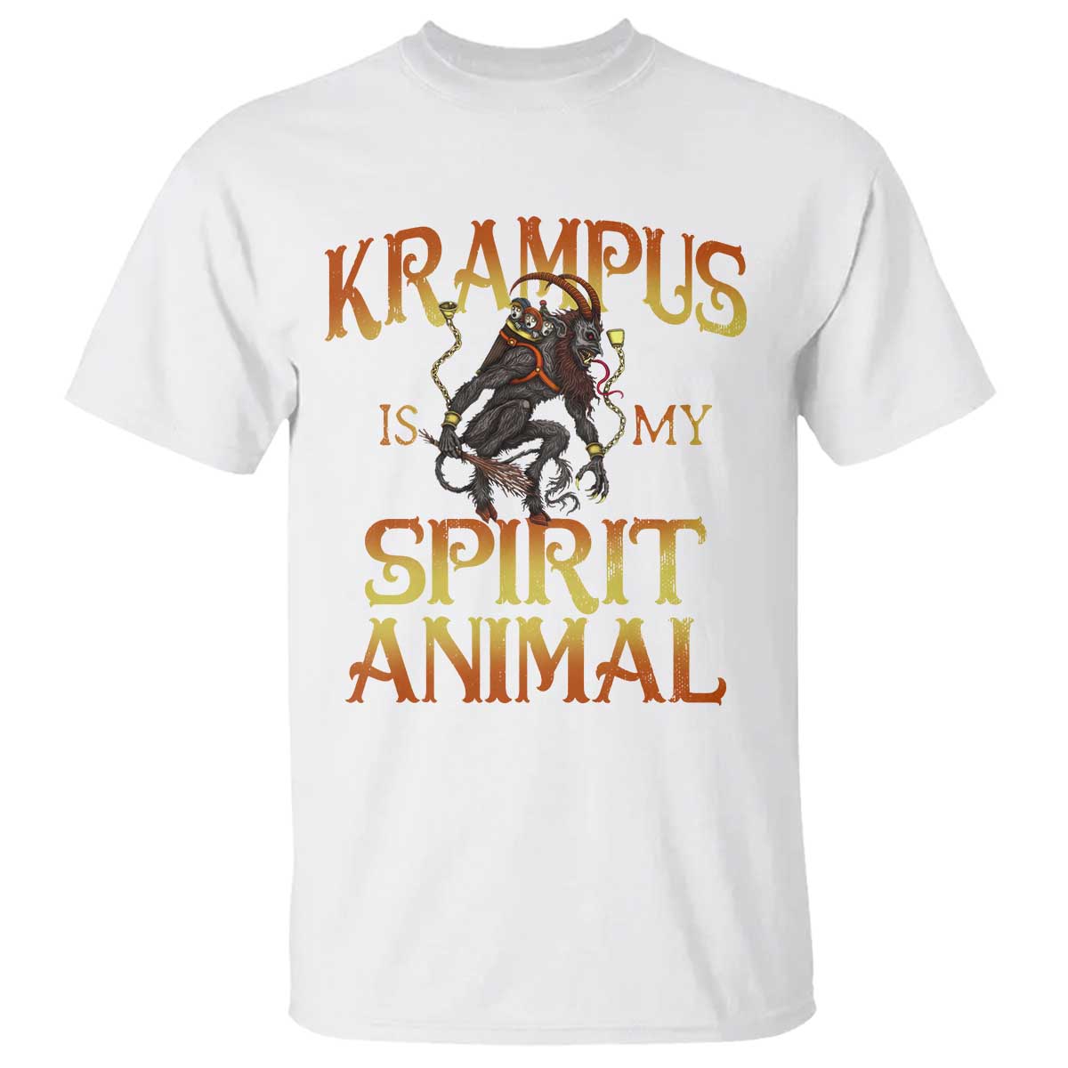 Christmas Krampus is My Spirit Animal T Shirt TS09 White Print Your Wear
