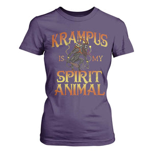 Christmas Krampus is My Spirit Animal T Shirt For Women TS09 Purple Print Your Wear