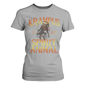 Christmas Krampus is My Spirit Animal T Shirt For Women TS09 Sport Gray Print Your Wear