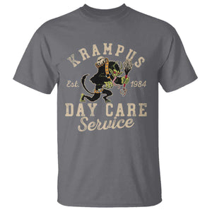 Christmas Krampus Day Care Service T Shirt TS09 Charcoal Print Your Wear