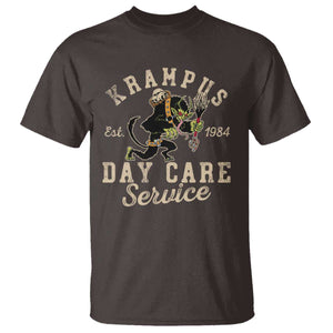Christmas Krampus Day Care Service T Shirt TS09 Dark Chocolate Print Your Wear