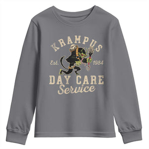 Christmas Krampus Day Care Service Youth Sweatshirt TS09 Charcoal Print Your Wear