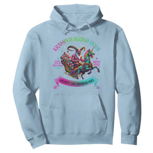 Funny Krampus Sleigh Rides Hoodie Naughty List Members Only Since 1722 TS09 Light Blue Print Your Wear