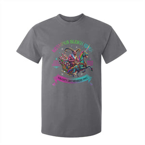 Funny Krampus Sleigh Rides T Shirt For Kid Naughty List Members Only Since 1722 TS09 Charcoal Print Your Wear