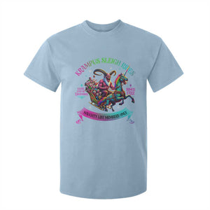 Funny Krampus Sleigh Rides T Shirt For Kid Naughty List Members Only Since 1722 TS09 Light Blue Print Your Wear