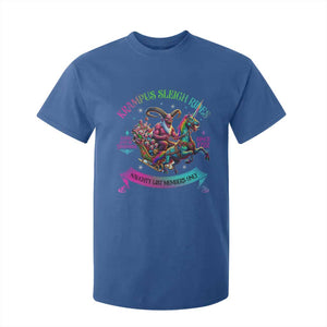 Funny Krampus Sleigh Rides T Shirt For Kid Naughty List Members Only Since 1722 TS09 Royal Blue Print Your Wear