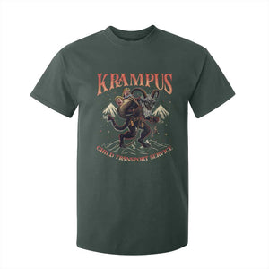 Krampus T Shirt For Kid Child Transport Service Spooky Christmas TS09 Dark Forest Green Print Your Wear