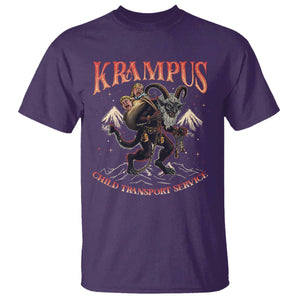 Krampus T Shirt Child Transport Service Spooky Christmas TS09 Purple Print Your Wear