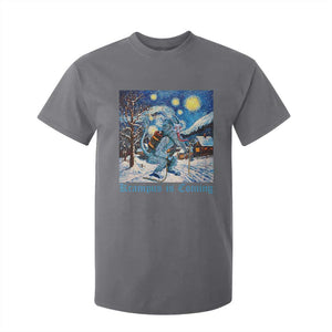 Krampus Is Coming T Shirt For Kid Spooky Christmas Starry Night TS09 Charcoal Print Your Wear