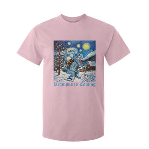 Krampus Is Coming T Shirt For Kid Spooky Christmas Starry Night TS09 Light Pink Print Your Wear