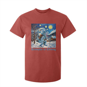 Krampus Is Coming T Shirt For Kid Spooky Christmas Starry Night TS09 Red Print Your Wear
