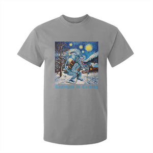 Krampus Is Coming T Shirt For Kid Spooky Christmas Starry Night TS09 Sport Gray Print Your Wear