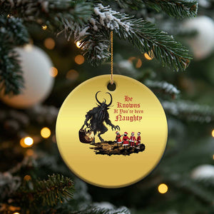 Xmas Krampus Christmas Ornament He Knows If You've Been Naughty TS09 Print Your Wear