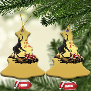 Xmas Krampus Christmas Ornament He Knows If You've Been Naughty TS09 Christmas Tree Gold Print Your Wear