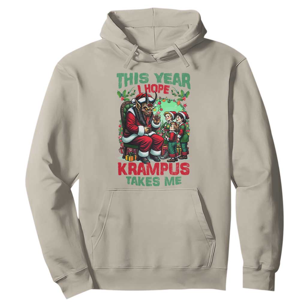 Christmas Krampus Hoodie This Year I Hope Krampus Takes Me TS09 Sand Print Your Wear
