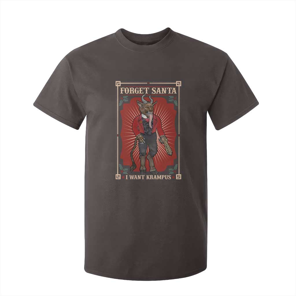 Funny Christmas T Shirt For Kid Forget Santa I Want Krampus TS09 Dark Chocolate Print Your Wear