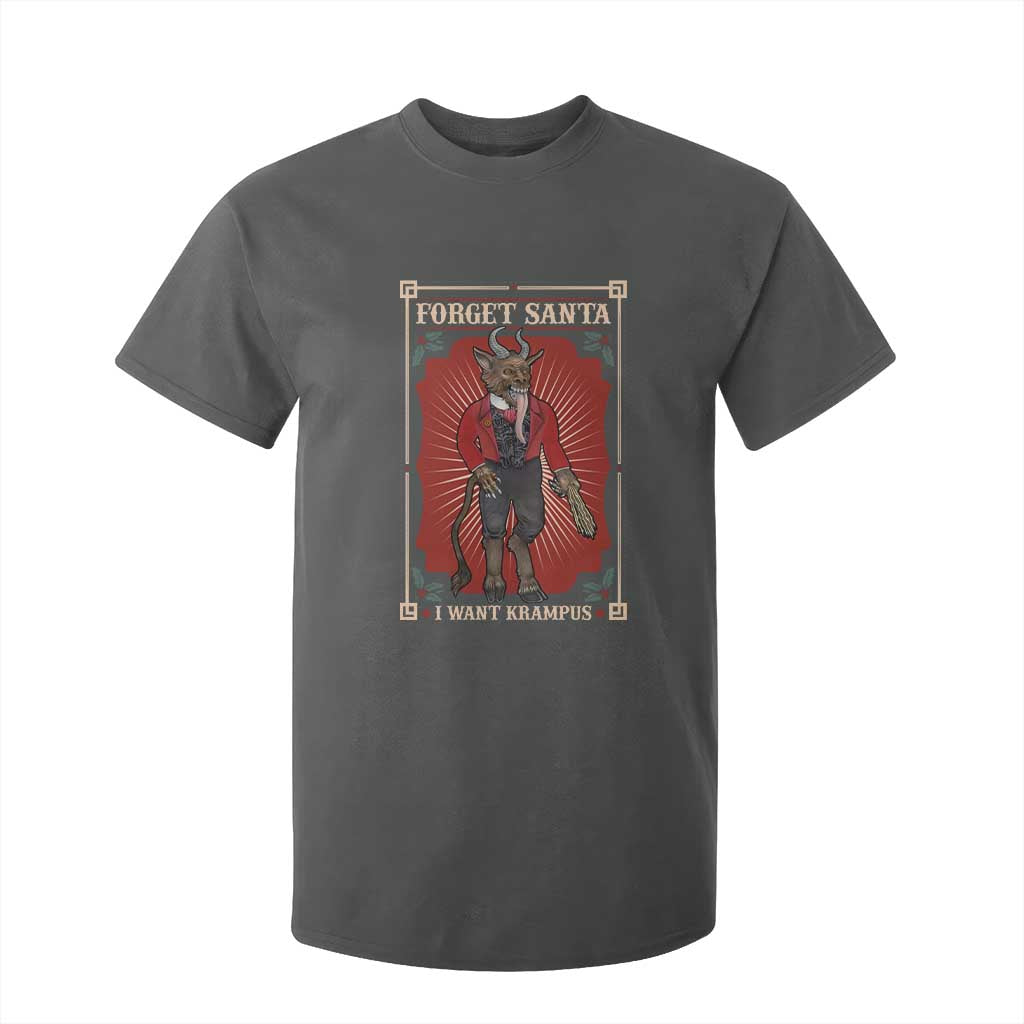 Funny Christmas T Shirt For Kid Forget Santa I Want Krampus TS09 Dark Heather Print Your Wear