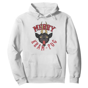 Funny Christmas Krampus Pug Dog Hoodie Merry Krampug Cute Pug Satan TS09 White Print Your Wear