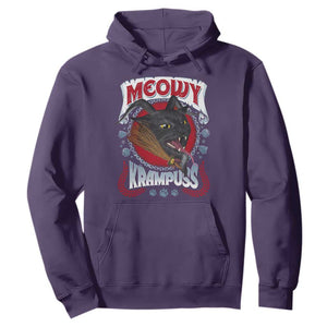 Christmas Krampus Cat Hoodie Meowy Krampuss Black Cat TS09 Purple Print Your Wear