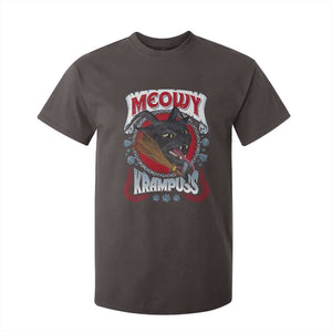 Christmas Krampus Cat T Shirt For Kid Meowy Krampuss Black Cat TS09 Dark Chocolate Print Your Wear