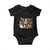 In My Christmas Era Retro Groovy Baby Onesie TS09 Black Print Your Wear