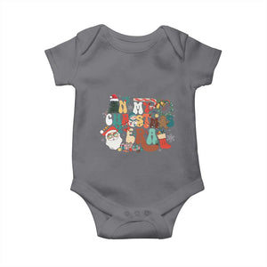In My Christmas Era Retro Groovy Baby Onesie TS09 Charcoal Print Your Wear