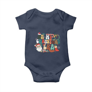 In My Christmas Era Retro Groovy Baby Onesie TS09 Navy Print Your Wear