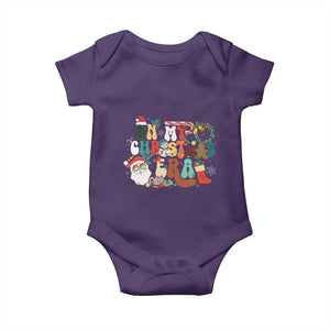 In My Christmas Era Retro Groovy Baby Onesie TS09 Purple Print Your Wear