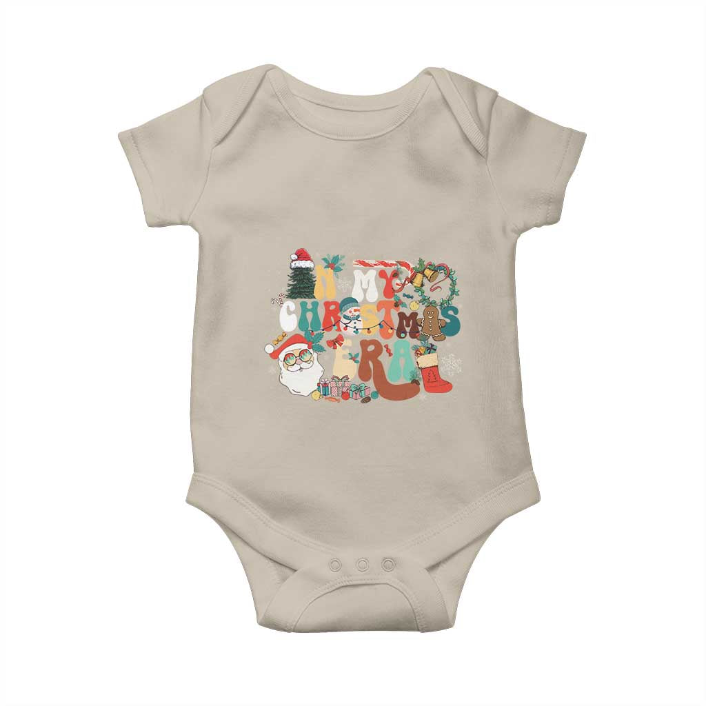 In My Christmas Era Retro Groovy Baby Onesie TS09 Sand Print Your Wear