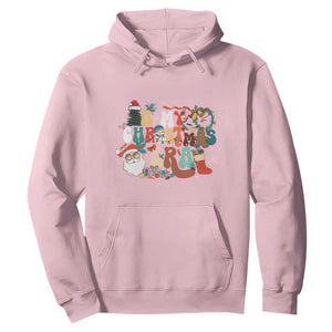 In My Christmas Era Retro Groovy Hoodie TS09 Light Pink Print Your Wear