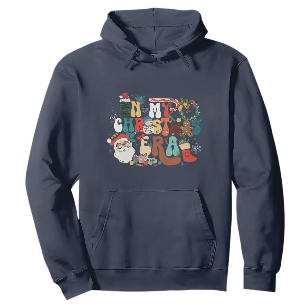In My Christmas Era Retro Groovy Hoodie TS09 Navy Print Your Wear