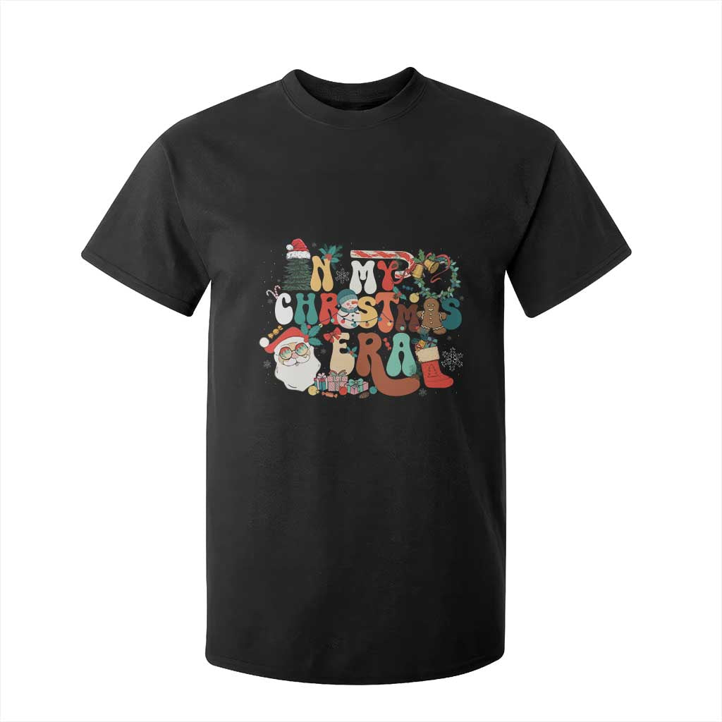 In My Christmas Era Retro Groovy T Shirt For Kid TS09 Black Print Your Wear