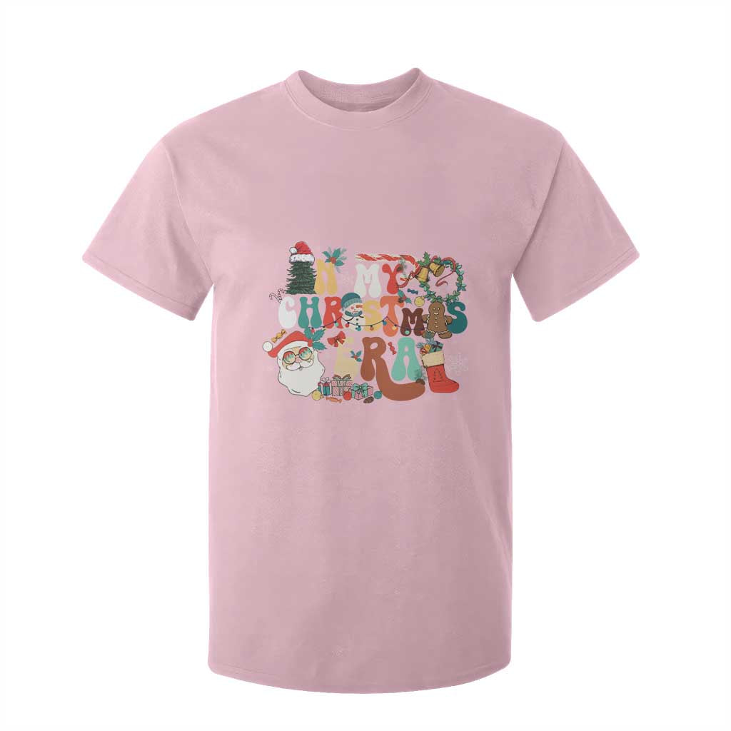 In My Christmas Era Retro Groovy T Shirt For Kid TS09 Light Pink Print Your Wear