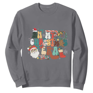 In My Christmas Era Retro Groovy Sweatshirt TS09 Charcoal Print Your Wear