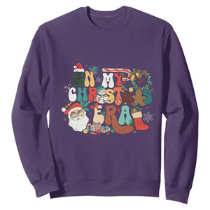 In My Christmas Era Retro Groovy Sweatshirt TS09 Purple Print Your Wear