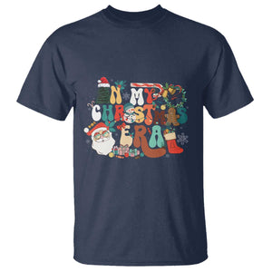 In My Christmas Era Retro Groovy T Shirt TS09 Navy Print Your Wear