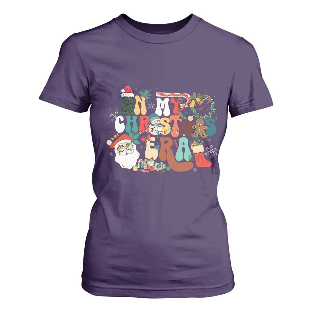 In My Christmas Era Retro Groovy T Shirt For Women TS09 Purple Print Your Wear
