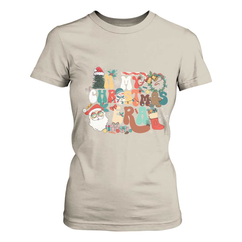 In My Christmas Era Retro Groovy T Shirt For Women TS09 Sand Print Your Wear