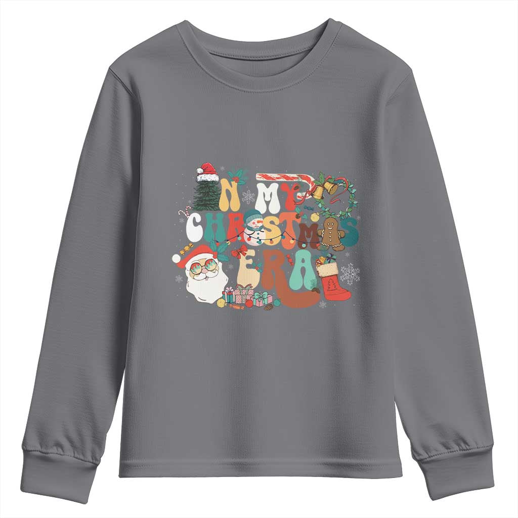 In My Christmas Era Retro Groovy Youth Sweatshirt TS09 Charcoal Print Your Wear