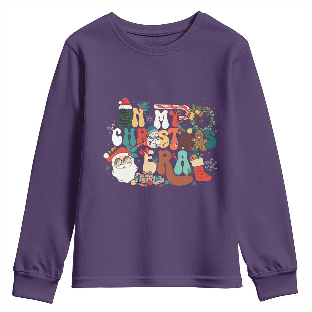 In My Christmas Era Retro Groovy Youth Sweatshirt TS09 Purple Print Your Wear