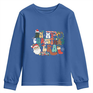 In My Christmas Era Retro Groovy Youth Sweatshirt TS09 Royal Blue Print Your Wear