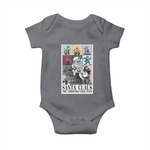 Funny Santa Claus The Christmas Eras Tours Baby Onesie TS09 Charcoal Print Your Wear